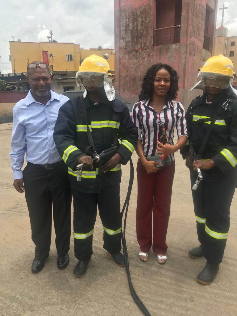 AFT Water Mist Demonstration with Lagos Fire Service Officials | Lagos Fire Service